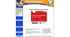 Desktop Screenshot of easy-kids-recipes.com