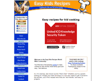 Tablet Screenshot of easy-kids-recipes.com